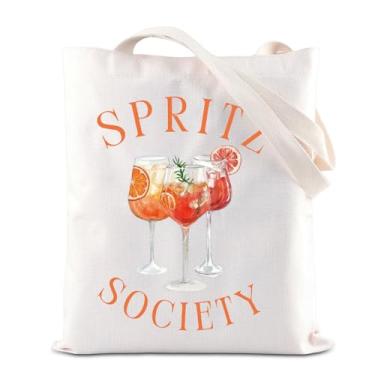 Imagem de KUIYAI Aperol Spritz Society Bolsa Aperol Spritz Presente de despedida de solteira Aperol Spritz Social Club Presente de coquetel italiano, Spritzsocietytotes