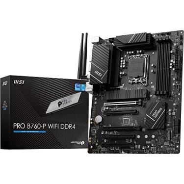 Imagem de MSI Placa-mãe PRO B760-P WiFi DDR4 ATX, 4X DDR4~128GB, 5X PCI-E x16, 2X M.2, 4X SATA, 2X USB 3.2, 4X USB 2.0, 1x USB-C