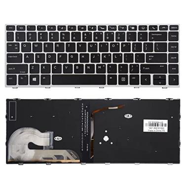 Imagem de SUNMALL Teclado de substituição compatível com HP EliteBook 745 G5 745 G6 840 G5 846 G5 840 G6 846 G6.ZBook 14u G5 ZBook 14u G6 com luz de fundo (sem ponteiro)