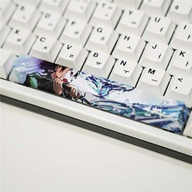 Imagem de Teclado com barra de espaço PBT subbed com 5 lados 6,25 U 6,25 X personalizado, chave OEM para teclado mecânico de jogos Cherry MX DIY, Demon Slayer