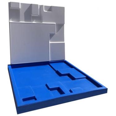 Imagem de Forma Silicone Gesso Parede 3D - Mosaico Liso - Xmoldes Formas 3D