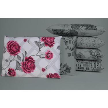 Imagem de Par de fronhas avulsas 80% algodão estampadas percal cinza - BruceBaby