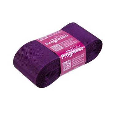 Imagem de Fita Gorgurão Progresso 38mm nº9 - 10m Cor 675 Violeta - 01 unidade - 