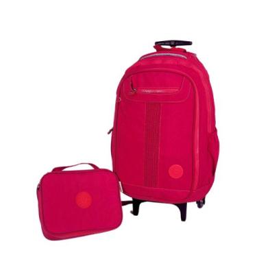 Imagem de Mochila De Rodinha E Estojo Juvenil Masculino Feminino Escolar - Sport