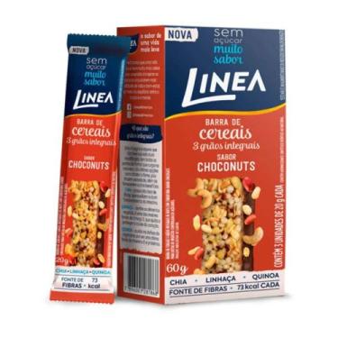 Imagem de Pack Barra de Cereal 3 Choconuts De Chocolate S/Açúcar Linea 60g, 3 Un