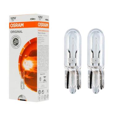Imagem de Par Lampada Osram Mosquito Esmagada Painel Instrumentos 2W 12V W2x4.6d