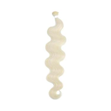 Imagem de Extensions de Cabelo Sintético Ombre Loiro 613 - Onda Corporal, Branco
