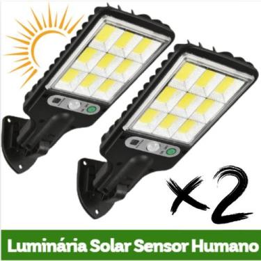 Imagem de Luminária Solar com Sensor de Movimento Jardim, Quintal, Varanda - HCX