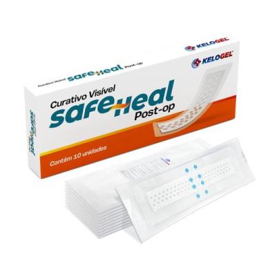 Imagem de CURATIVO VISÍVEL SAFE HEAL POST-OP 10x30 (5x25) 10UN KELOGEL, 10X30CM