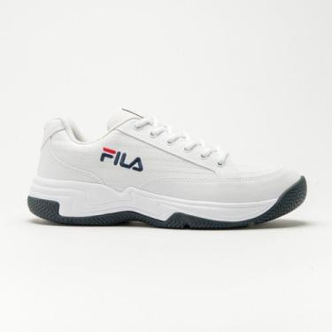Imagem de Tênis Fila Grand Prix Masculino, Branco, Vermelho, 38