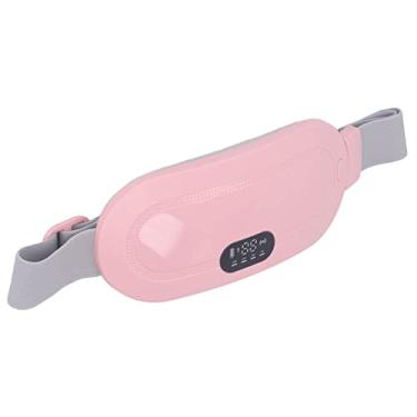 Imagem de Almofada de Aquecimento Menstrual, Carregamento USB, Elétrica, Sem Fio, Ajustável, Aquecimento Rápido, para Mulheres, Descanso, Trabalho Em Casa (Róseo)