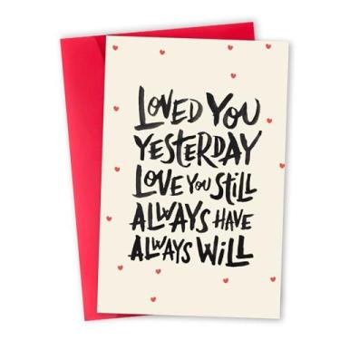 Imagem de Cartão de presente romântico de dia dos namorados para ele, cartão engraçado de dia dos namorados para namorado, namorada, cartão de aniversário exclusivo para marido esposa, cartão de aniversário