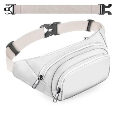 Imagem de Pochete grande para mulheres e homens – Bolsa de cintura Syican com 3 bolsos com zíper, presentes para desfrutar de esportes, viagens, treino, casual, bolsas transversais para mãos livres, serve no