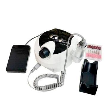 Imagem de Ultra Lixadeira Motor Elétrica Digital Profissional Unhas C/ Pedal 110