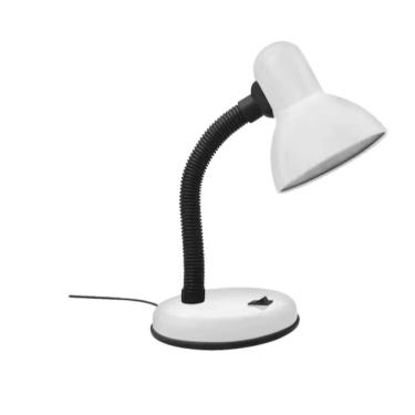 Imagem de Luminária Abajur De Mesa Articulada Branca Bivolt