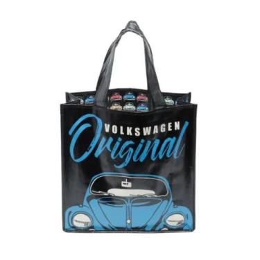 Imagem de Sacola Pp Market Vw Fusca Original Preto 40X15X40 Cm 43553 - Urban