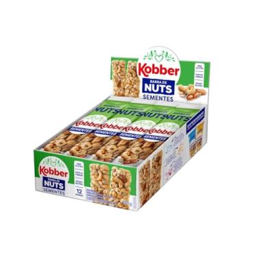Imagem de Barra De Cereal Kobber Classic Nuts Caixa Com 12un Barrinha Sem Glúten Zero Lactose Baixo Sódio (300g, Nuts Sementes)