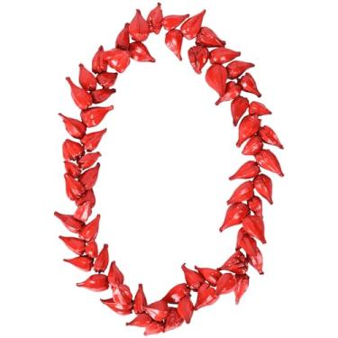 Imagem de lulucrafded Ula fala Colar samoano feito à mão com materiais naturais, colar havaiano para decoração de praia, acessórios de férias, Medium, Natural, Sem Pedra Preciosa