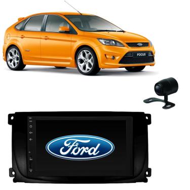 Imagem de Kit Central Multimídia Ford Focus Mp5 / Mp8 + Moldura + Câmera de Ré