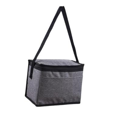 Imagem de oshhni Lunch saco de bolsa mais refrigerador Viagem portátil de lancheira com alça de alça de ombro para lancheiras para a pesca de viagem de compras de, Cinza