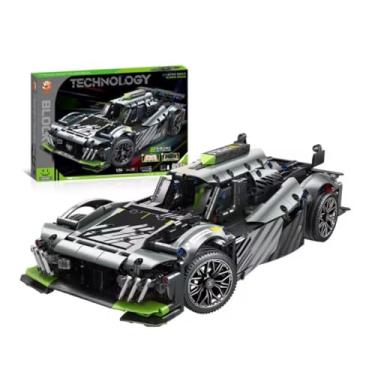 Imagem de Kit de Montar Carro Esportivo 9X8 Whirlwind, 1203 Peças, 36x16x10,5cm, Design Realista com Portas Funcionais