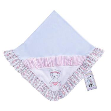 Imagem de Cobertor Suedine Mantinha Para Bebe Baby2u - Miguel Baby, Ursa
