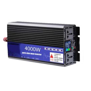 Imagem de 60V TO 110V,Inversor de energia de 4000 W, inversor de energia de onda senoidal pura para carro com tela LCD, 2 tomadas CA, CC 12 V, 24 V, 48 V, 60 V, 72 V para CA 110 V, 220 V
