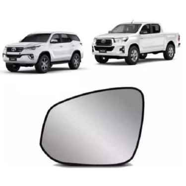 Imagem de Lente Espelho Retrovisor Hilux 2016 Com Base Lado Esquerdo - TOP