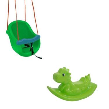 Imagem de Kit de Brinquedos Playground - Gangorra Tipo Balance do Mundo dos Dino