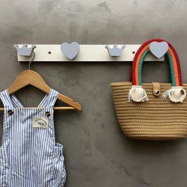 Imagem de 2 Cabideiros parede decoração Coroa Coração princesa 2CCoCa - Hanger D