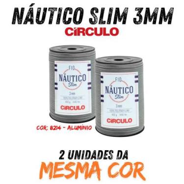Imagem de Fio náutico slim 3mm circulo 400g kit com 02 un, 8214 - ALUMÍNIO