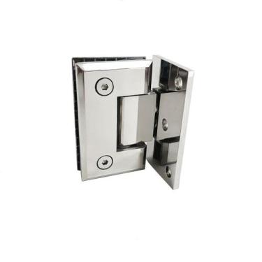 Imagem de Dobradiça De Aço Inox Box Modelo Parede/Vidro - Decorplace