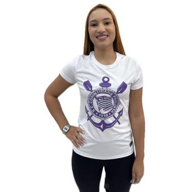 Imagem de Camisa Corinthians Feminina Estampa Localizada 32702 Cor:;Tamanho:P-Feminino