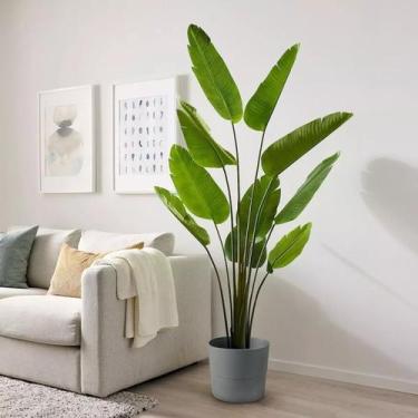 Imagem de Planta Artificial Bananeira Para Sala Planta Decorativa Com 1.60m, Pla
