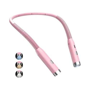 Imagem de Luz De Leitura De Pescoço Flexível LED Recarregável USB Portátil Ilumi