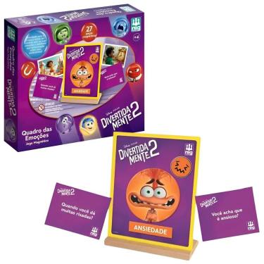 Imagem de Jogo Infantil Quadro das Emoções Divertidamente 2 Com 45 Peças Magnéticas