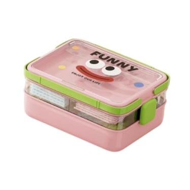 Imagem de MERIGLARE Caixa organizadora para armazenamento de blocos de construção, portátil, para brinquedos pequenos, organizador de brinquedos para crianças, Rosa, 3 Camadas