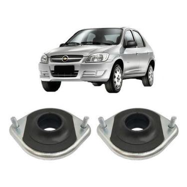 Imagem de Par Coxim Batente Dianteiro Gm Prisma 2009 2010 2011 2012 - QualyKits