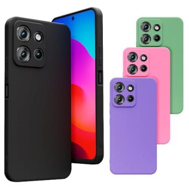 Imagem de Capa Capinha Case Compatível MotoroIa Moto Edge 50 NEO Silicone Veludo Premium [2ASHOP] (VERDE LIMAO)
