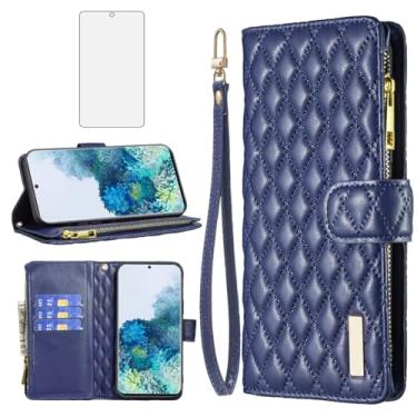 Imagem de Asuwish Capa de telefone para Samsung Galaxy S20 Plus S20+ 5G capa carteira com protetor de tela de vidro temperado e suporte de cartão flip de couro com suporte celular S20+5G S20plus 20S + S2O S 20