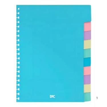 Imagem de Divisorias Coloridas Para Caderno Smart Universitario 20x27,5 - Dac