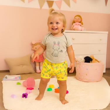 Imagem de Roupa bebe Body manga curta e Shorts com punho algodão kit 2 peças Men