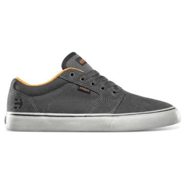 Imagem de Etnies Tênis masculino inspirado em skate Barge LS, Cinza escuro/preto/laranja, 39