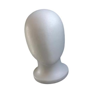 Imagem de harayaa Suporte de espuma para perucas, faixas de cabelo, modelo de cabeça de manequim para armário, salão de beleza, loja, bonés, viagem