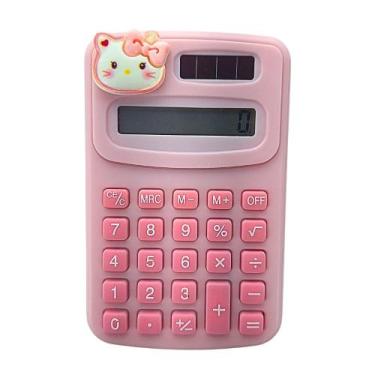 Imagem de Calculadora de Bolso e Mesa Solar Decorada 08 Dígitos Sanrio Turma Hel