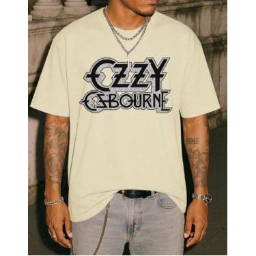Imagem de Camiseta Oversized Vintage Y2k Ozzy Musica Cantor Academia - Crushed, 