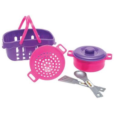 Imagem de Mini Cozinha Com Cestinha Conjunto de Brinquedo Infantil - Pica Pau