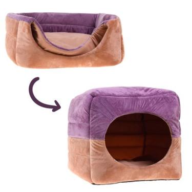Imagem de Caminha Pet Toca 2 em 1 Cama Para Cães e Gatos Com Almofada - Hipertex