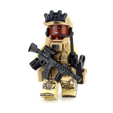 Imagem de Battle Brick African American Special Forces Soldier Custom Minifigure