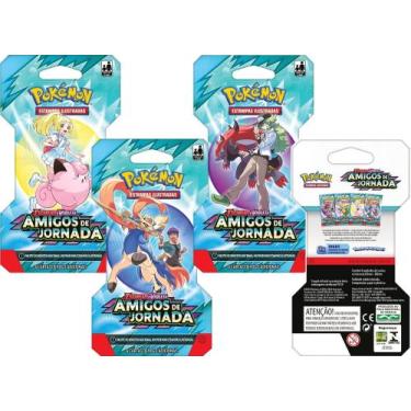 Imagem de Booster com 6 Cartas Pokémon Escarlate e Violeta Amigos de Jornada Cop